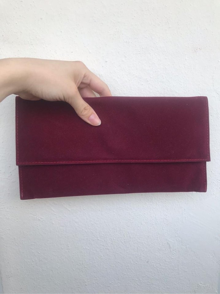 Bordo Süet Stiletto Topuklu Kadın Ayakkabı - Görsel 5