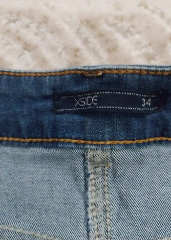 LC Waikiki XSİDE Mavi Denim Midi Etek