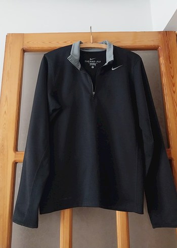 Nike Terma Fit Siyah Yarim Fermuarli Spor Sweatshirt