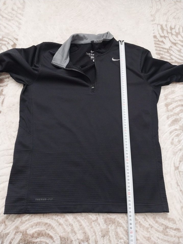 Nike THERMA FİT Siyah Yarım Fermuarlı Spor Sweatshirt — görsel 7/7