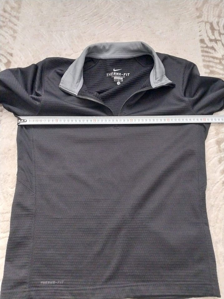 Nike THERMA FİT Siyah Yarım Fermuarlı Spor Sweatshirt — görsel 6/7