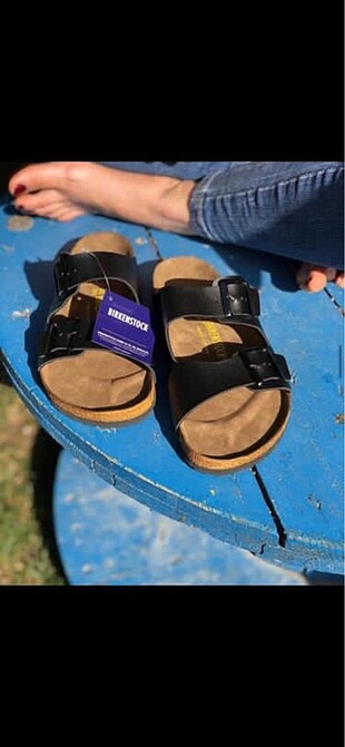 44 Beden Birkenstock çift toka terlik
