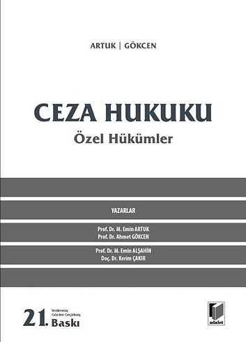 Ceza hukuku Özel hükümler 