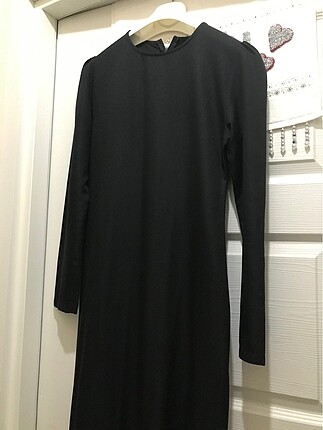 Zara Siyah kalem elbise