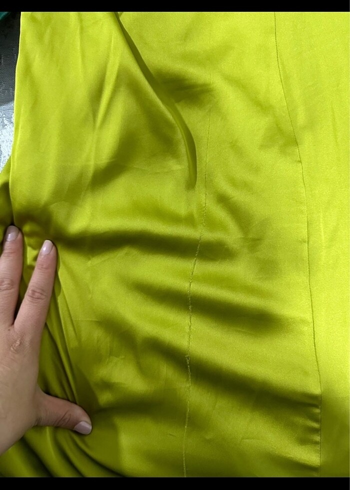 Saten abiye elbise - Görsel 3