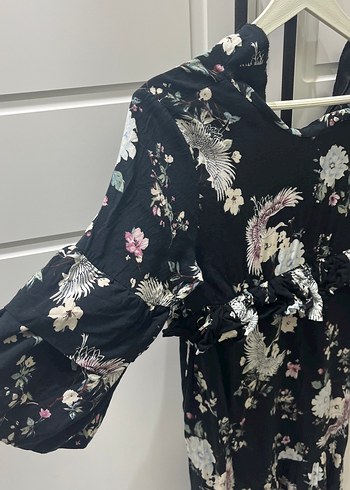 Linda Farrow Bohem Uzun Kollu V Yaka Kadın Kimono