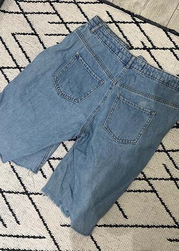 40 Beden mavi Renk Mavi Kadın Mini Denim Şort