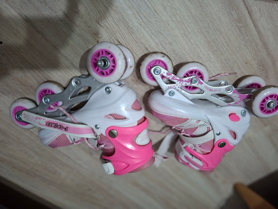 Pembe Bağcıklı kiz cocuk Paten - Görsel 3