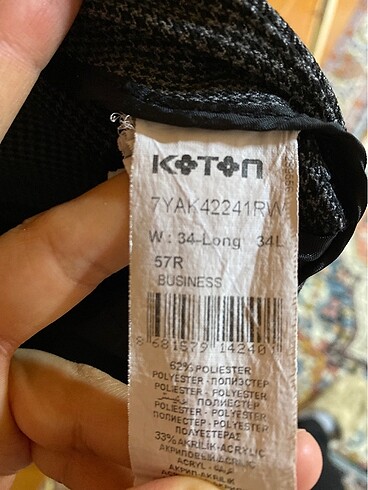 34 Beden gri Renk Koton