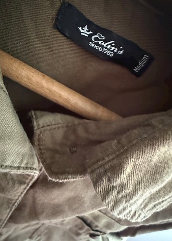 Haki Keten Gömlek - Görsel 2