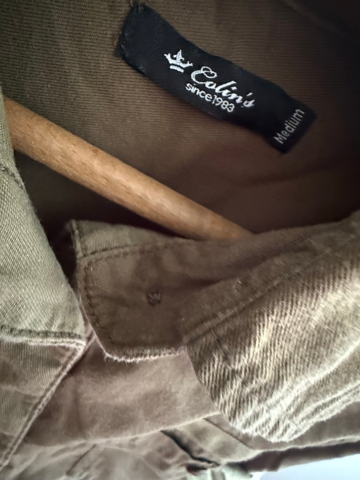 Haki Keten Gömlek - Görsel 2