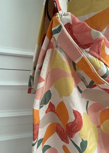 Keten Özel Tasarım Straplez Etek Takım - Görsel 3