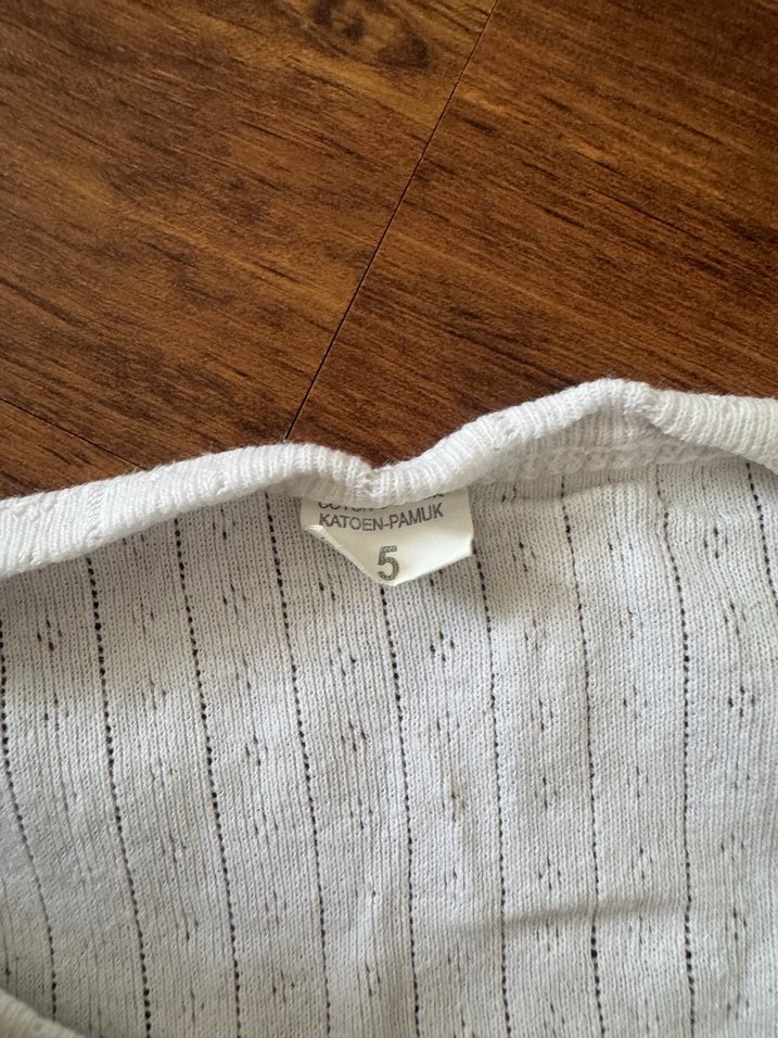 Kolsuz Beyaz Bebek Body Zıbın iki adet - Görsel 2