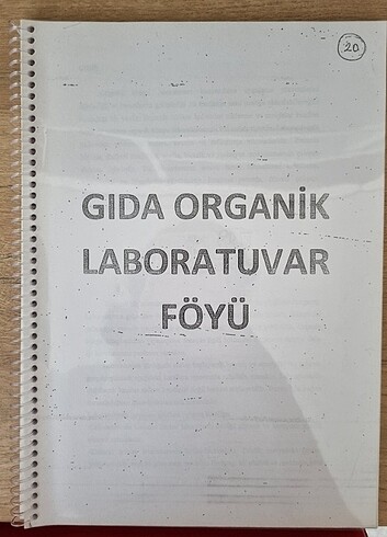 Gıda mühendisliği organik laboratuvar föyü 