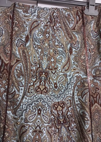 Bohem Tarz Uzun Drapeli Desenli Etek - Görsel 3