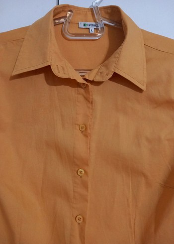 Bej Kısa Kollu V Yaka Kadın Gömlek Defakto mrk - Görsel 2