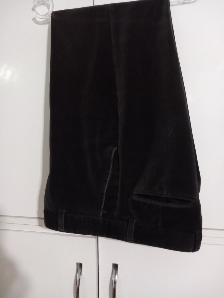 Erkek Kahverengi kadife Ceket Notch Yaka - Görsel 3