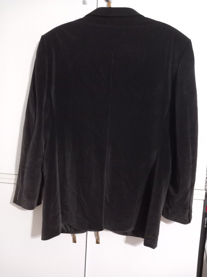 Erkek Kahverengi kadife Ceket Notch Yaka - Görsel 2