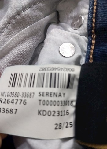 Lacivert Ergen Denim Pantolon Mavi - Görsel 5