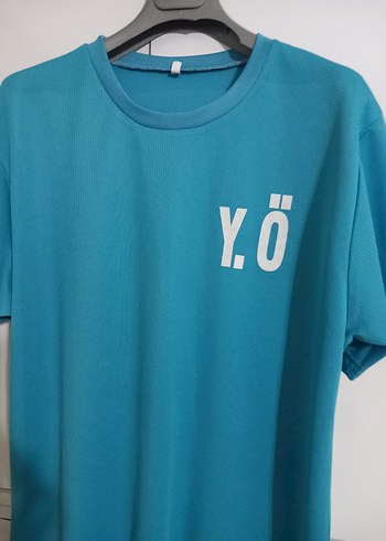 Mavi Baskılı Erkek Tişört - Görsel 2