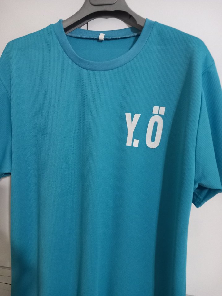 Mavi Baskılı Erkek Tişört - Görsel 2