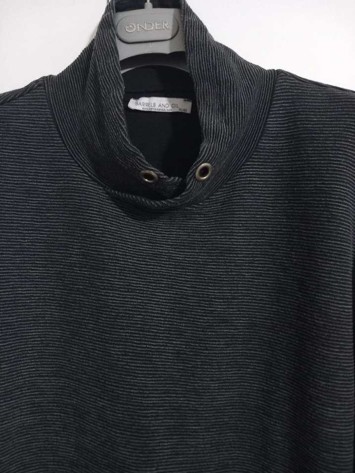 Gri Yüksek Yakalı Erkek  kadife Tıpi Svit - Görsel 2