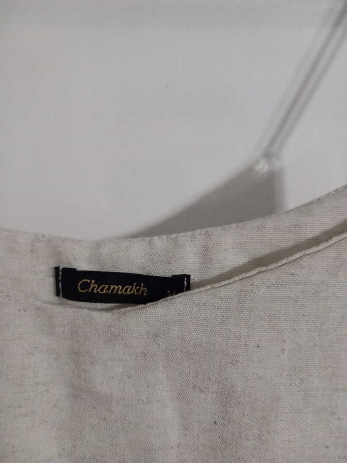 Kadın Keten Straplez Mini Krop - Görsel 2