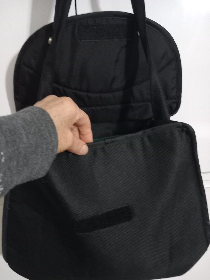 Siyah Desenli  cok yonlü kullanılabilirÇantası - Görsel 3