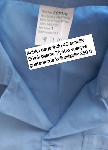 Antika Erkek pijama larc bdn Sifir 40 senelik - Görsel 2