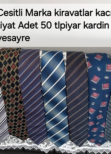 Marka kiravatlar. Adet fiyat