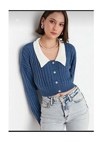 Trendyolmilla crop hırka 