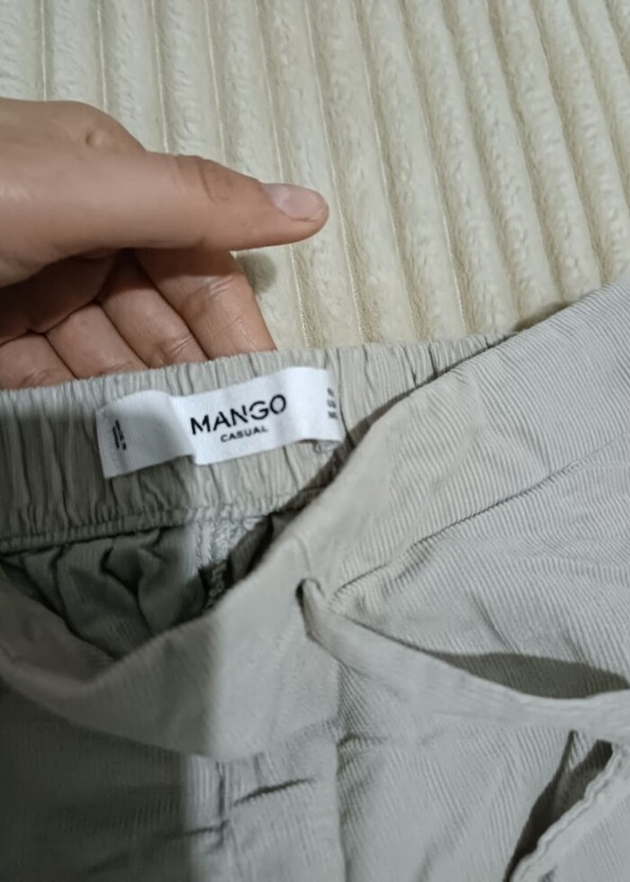 Mango kadife fitilli pantolon - Görsel 2