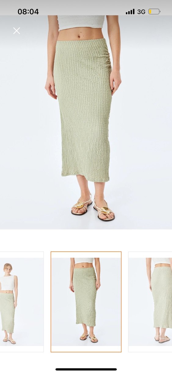 Midi dokulu etek - Görsel 2