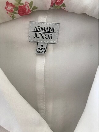 8 Yaş Beden Armani beyaz şık gömlek