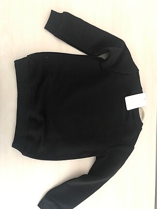 6 Yaş Beden siyah Renk Etiketli cocuk sweatshirt