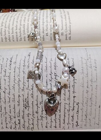 Grunge fairycore kalp charm kolye
