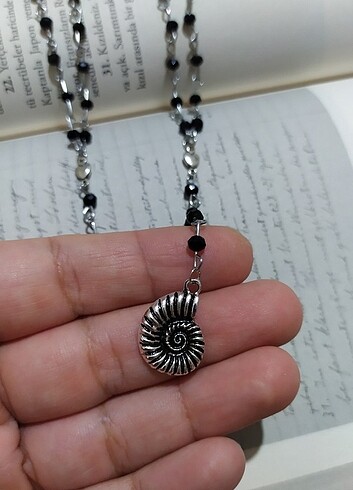 Beden siyah Renk Rosary Fairy kolye