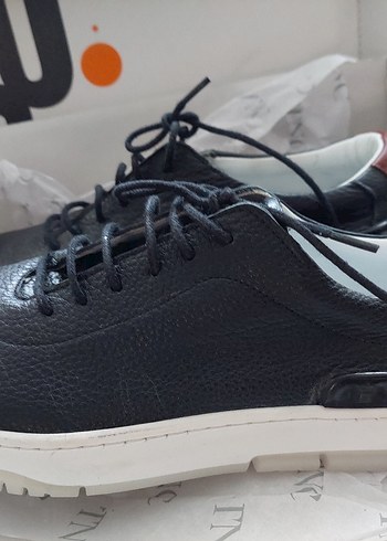 38 Beden siyah Renk Tamer Tanca Hakiki Deri Sneaker