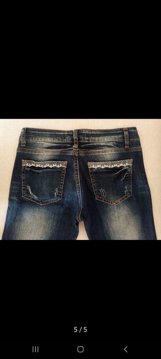 Koton İspanyol Paça Jean - Görsel 5