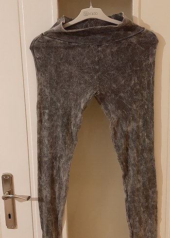 Gri batik tayt m/L beden uyumlu - Görsel 2