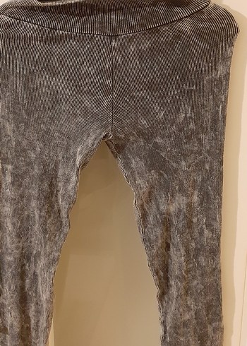 Gri batik tayt m/L beden uyumlu - Görsel 3