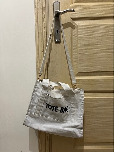 tote bag kanvas kumaş beyaz çanta