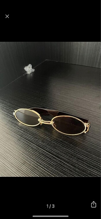 vintage sarı kahverengi güneş gözlüğü