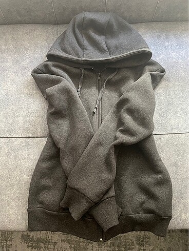 vintage kapüşonlu hırka sweatshirt