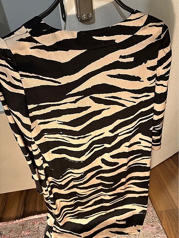 Mango Zebra desenli elbise