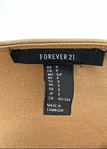 s Beden kahverengi Renk Forever 21 elbise