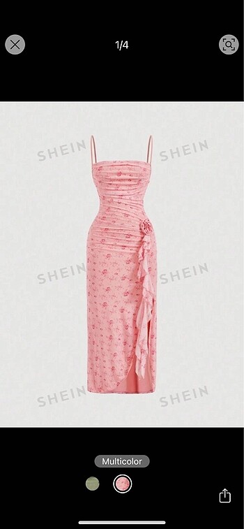 Shein pembe elbise