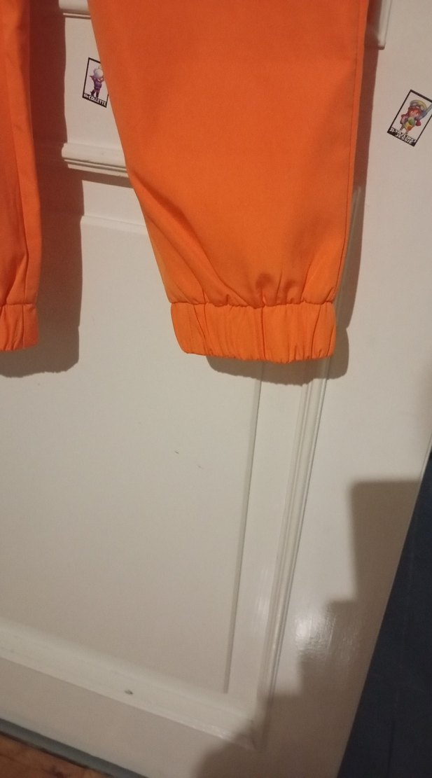 Turuncu Belden Bağlamalı Rahat Kadın Pantolon - Görsel 4