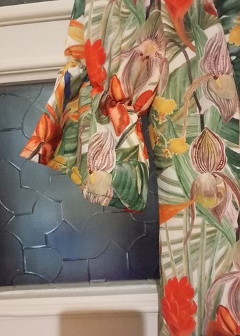 Selen marka çiçekli yazlık elbise - Görsel 4