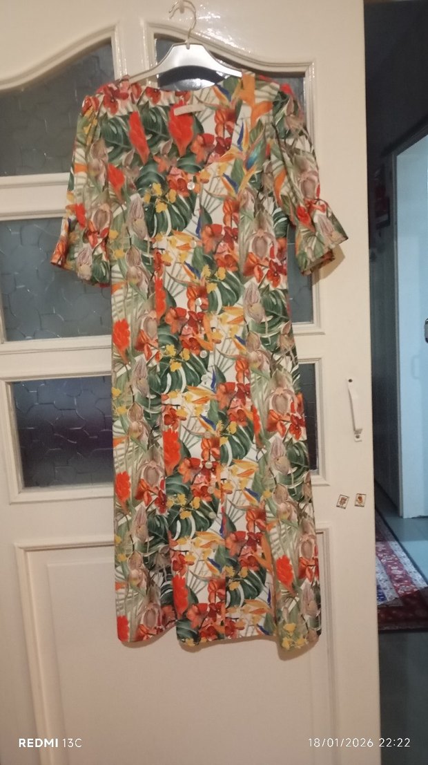 Selen marka çiçekli yazlık elbise - Görsel 2